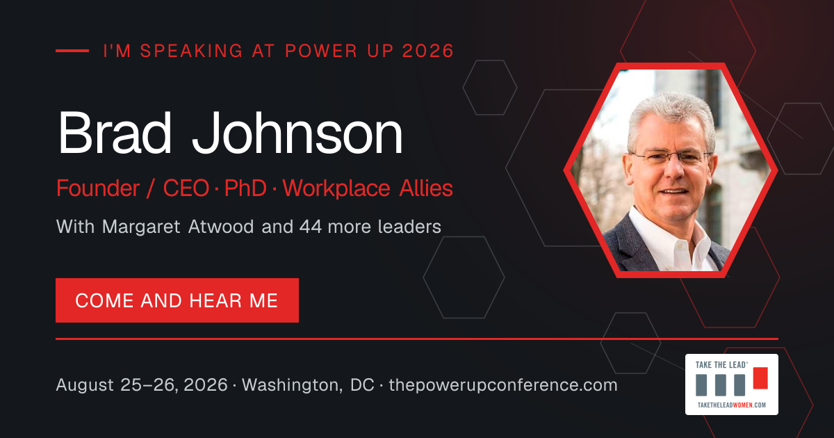 I'm speaking share card for Brad Johnson — Power Up 2026