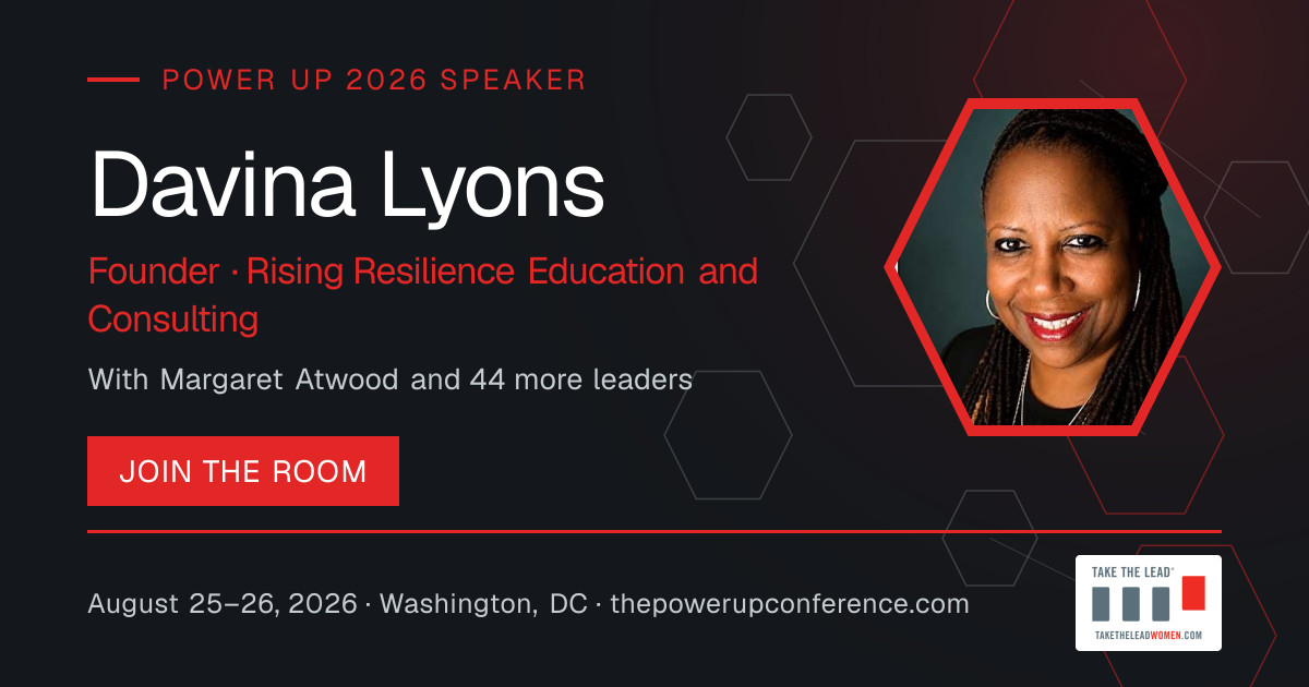Profile share card for Davina Lyons — Power Up 2026