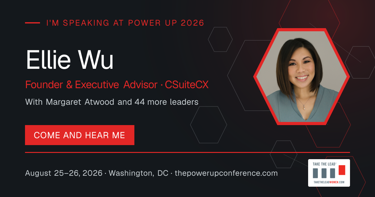 I'm speaking share card for Ellie Wu — Power Up 2026