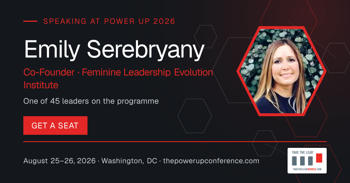 Hear them share card for Emily Serebryany — Power Up 2026