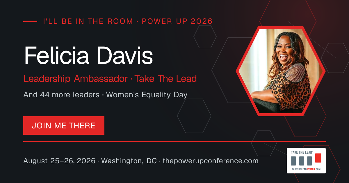 I'll be there share card for Felicia Davis — Power Up 2026