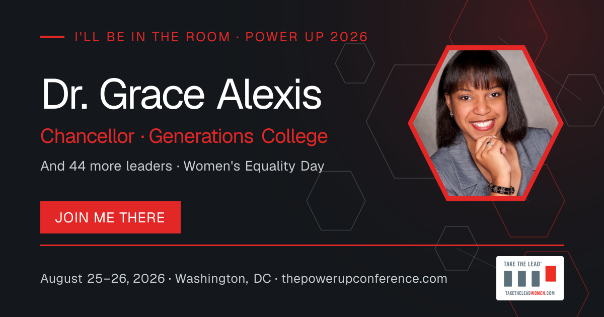 I'll be there share card for Dr. Grace Alexis — Power Up 2026