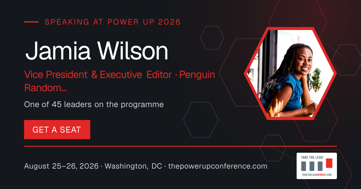Hear them share card for Jamia Wilson — Power Up 2026
