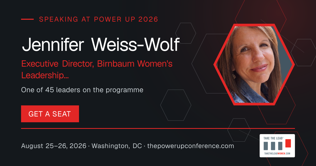 Hear them share card for Jennifer Weiss-Wolf — Power Up 2026
