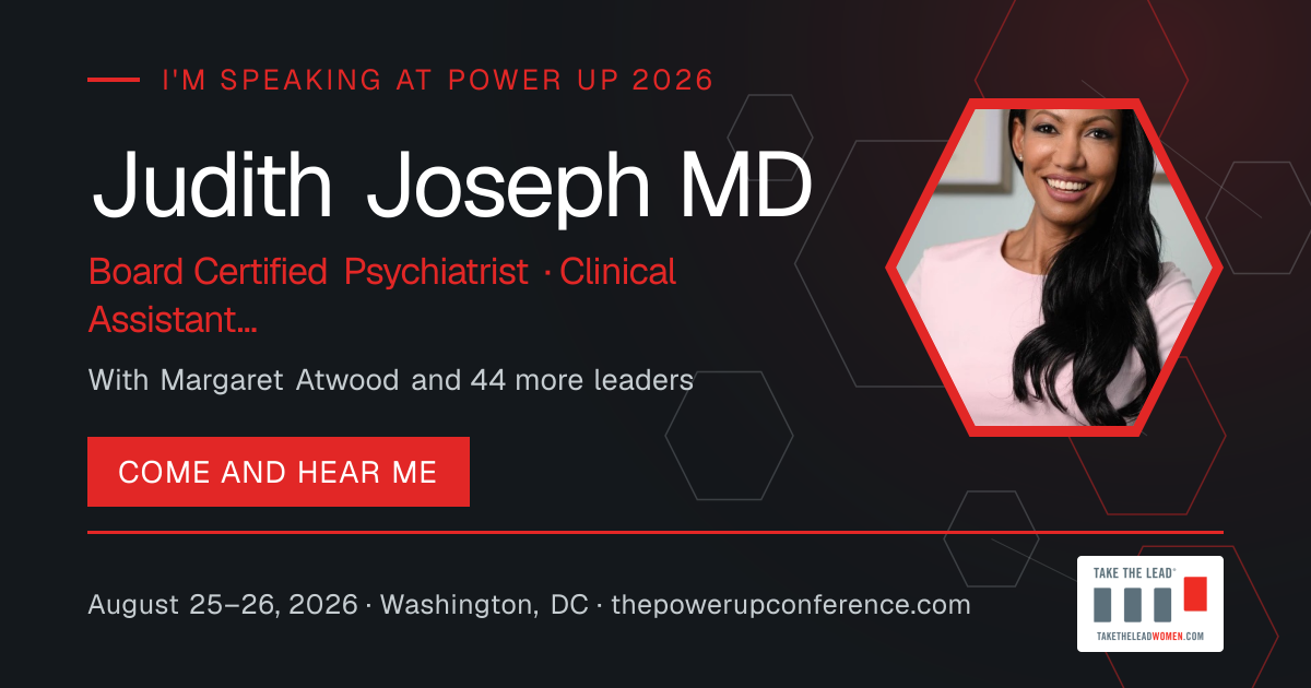 I'm speaking share card for Judith Joseph MD — Power Up 2026