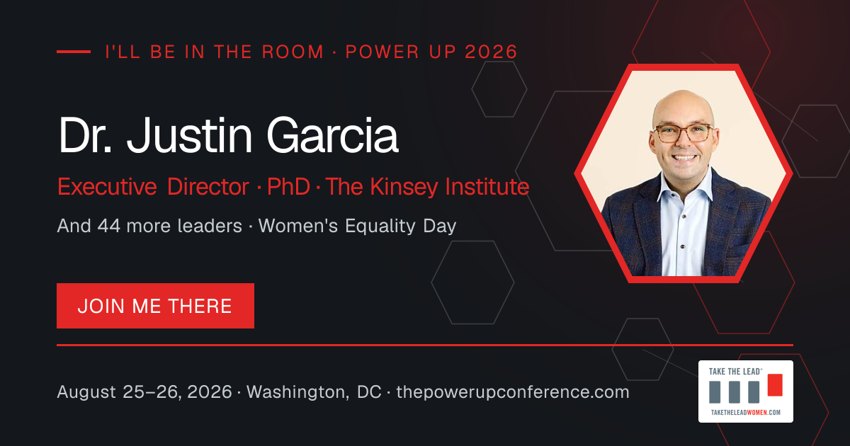 I'll be there share card for Dr. Justin Garcia — Power Up 2026