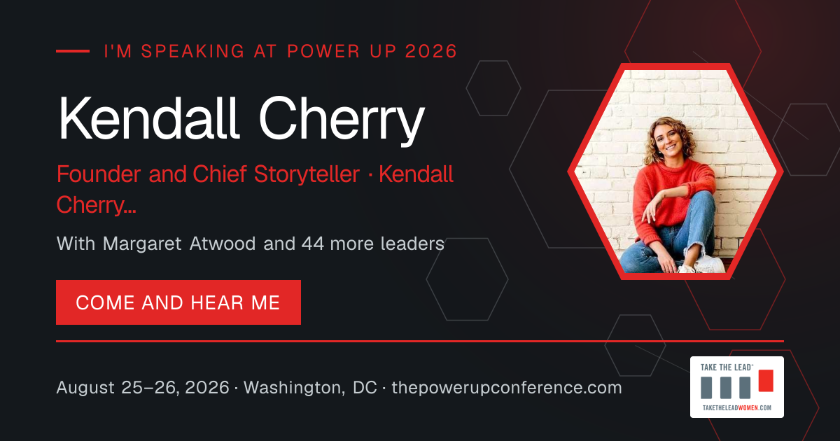 I'm speaking share card for Kendall Cherry — Power Up 2026