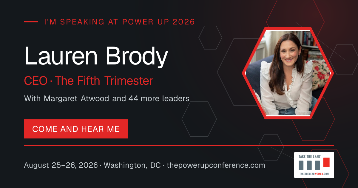I'm speaking share card for Lauren Brody — Power Up 2026