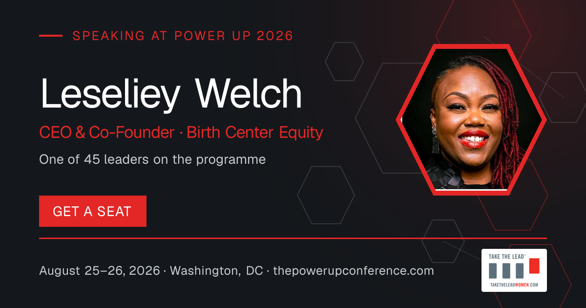 Hear them share card for Leseliey Welch — Power Up 2026