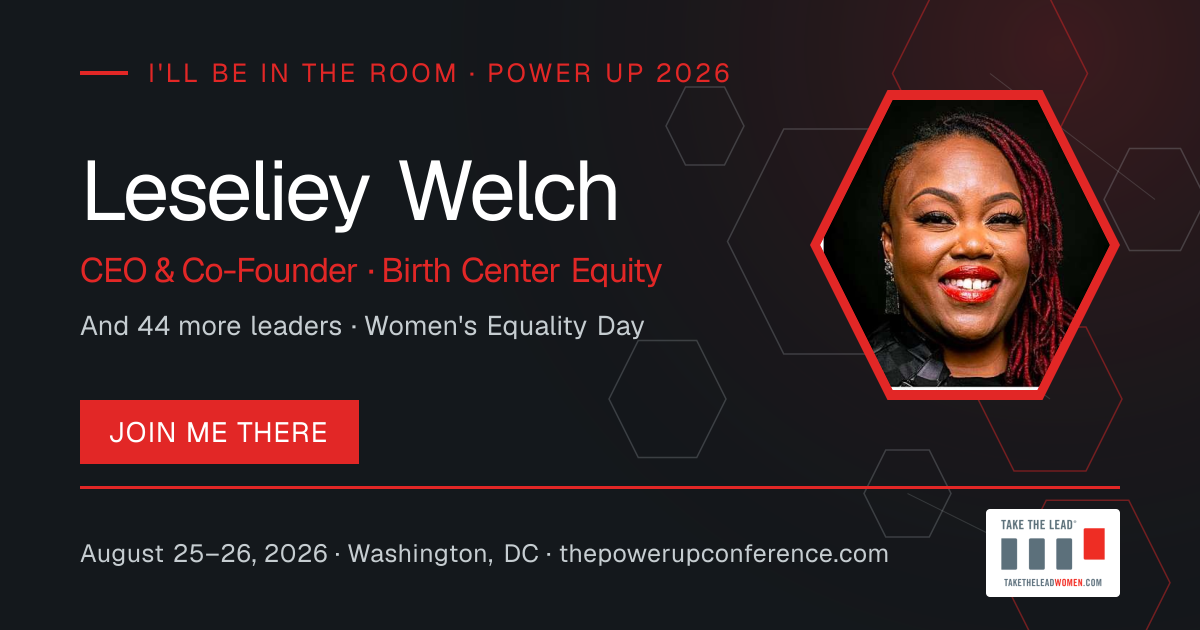 I'll be there share card for Leseliey Welch — Power Up 2026