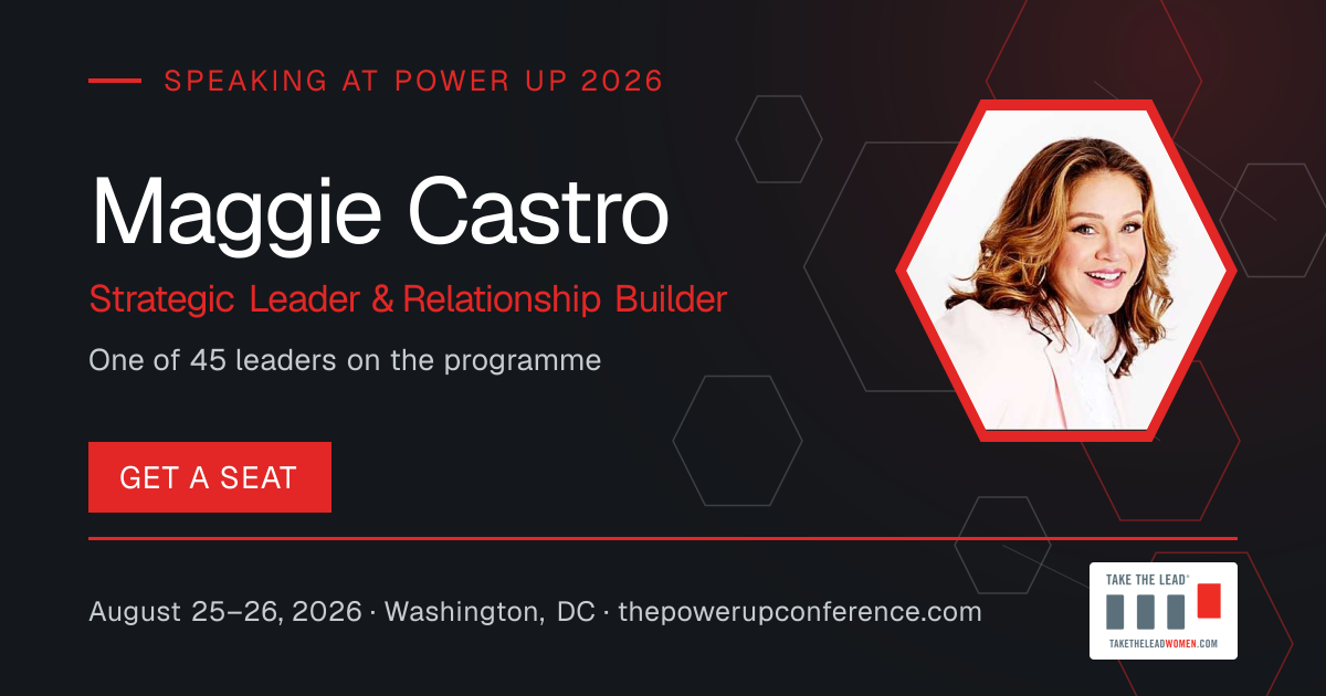 Hear them share card for Maggie Castro — Power Up 2026