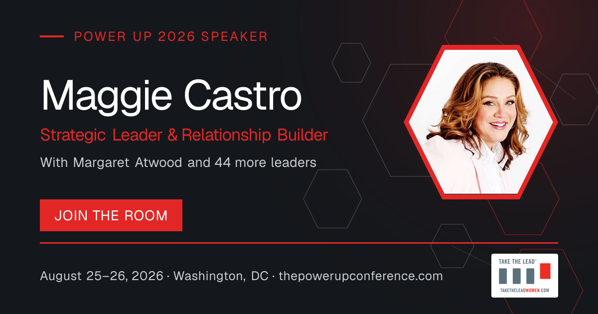 Profile share card for Maggie Castro — Power Up 2026