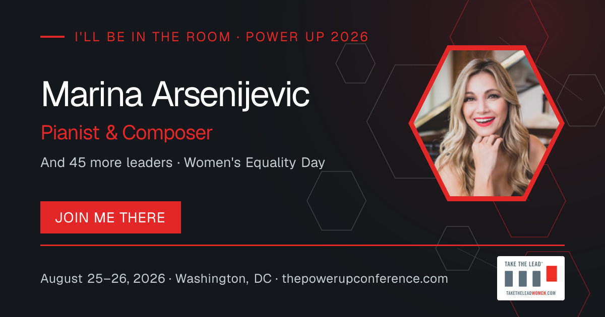 I'll be there share card for Marina Arsenijevic — Power Up 2026