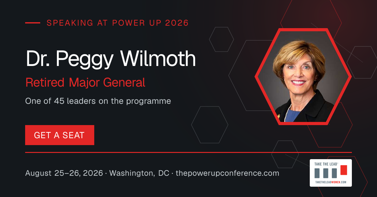 Hear them share card for Dr. Peggy Wilmoth — Power Up 2026