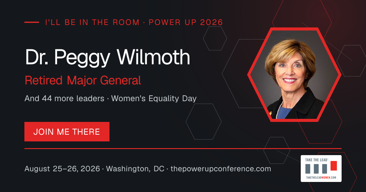 I'll be there share card for Dr. Peggy Wilmoth — Power Up 2026