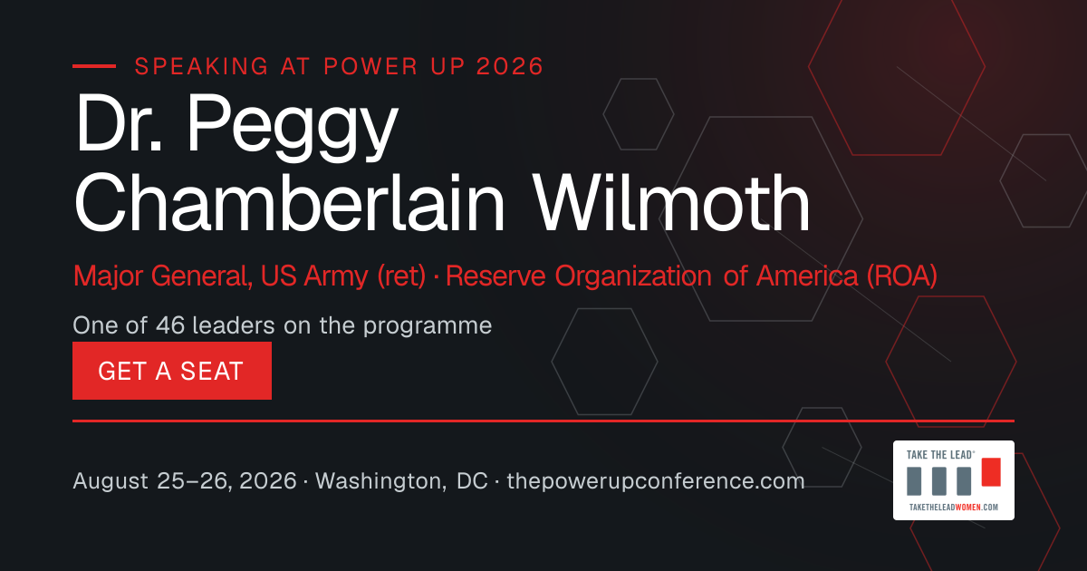 Hear them share card for Dr. Peggy Chamberlain Wilmoth — Power Up 2026