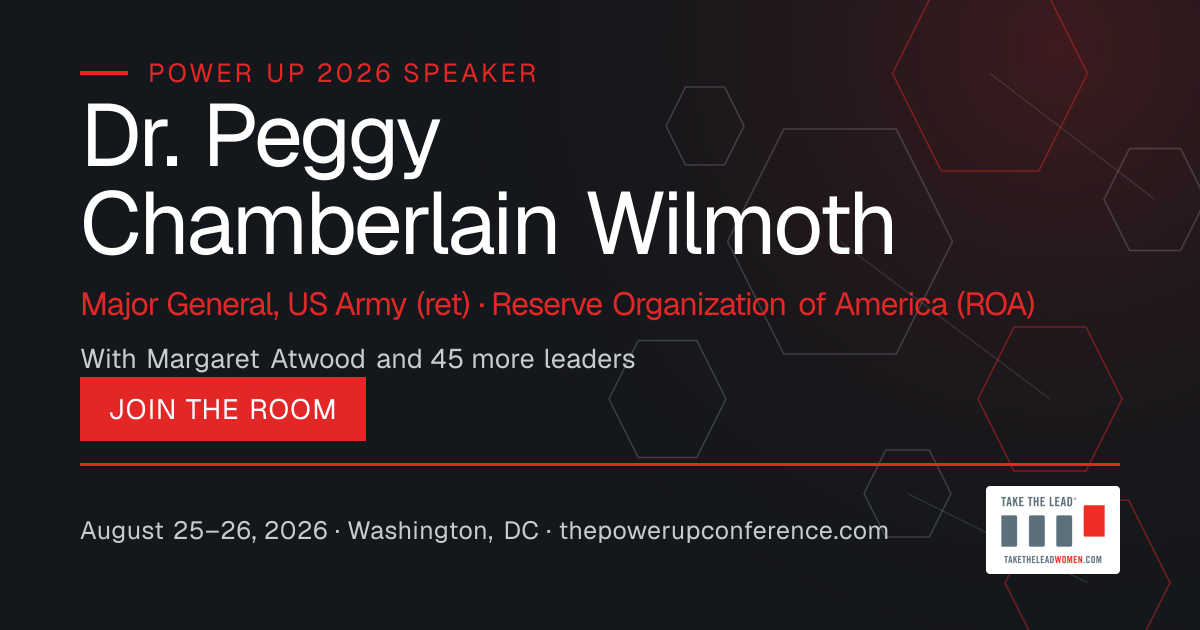 Profile share card for Dr. Peggy Chamberlain Wilmoth — Power Up 2026