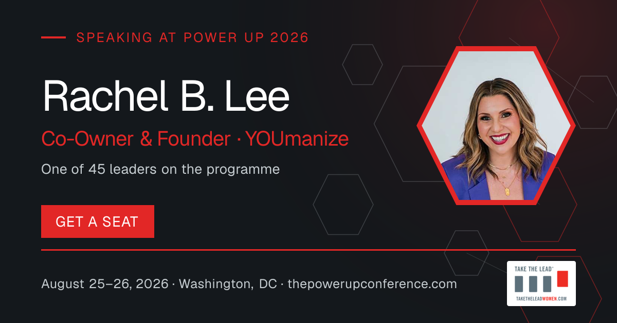 Hear them share card for Rachel B. Lee — Power Up 2026