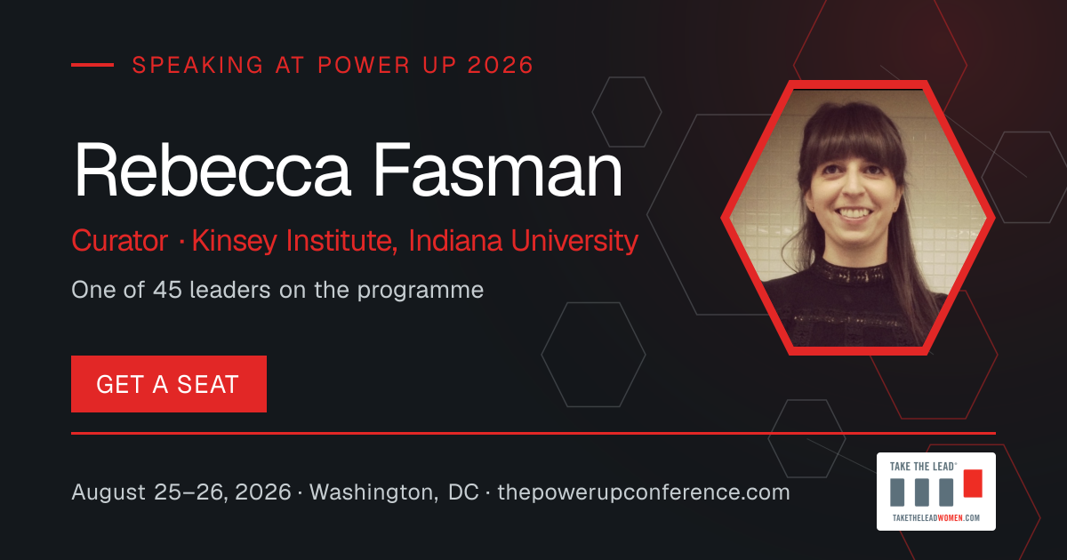 Hear them share card for Rebecca Fasman — Power Up 2026