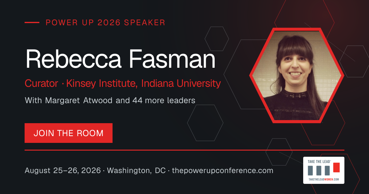 Profile share card for Rebecca Fasman — Power Up 2026