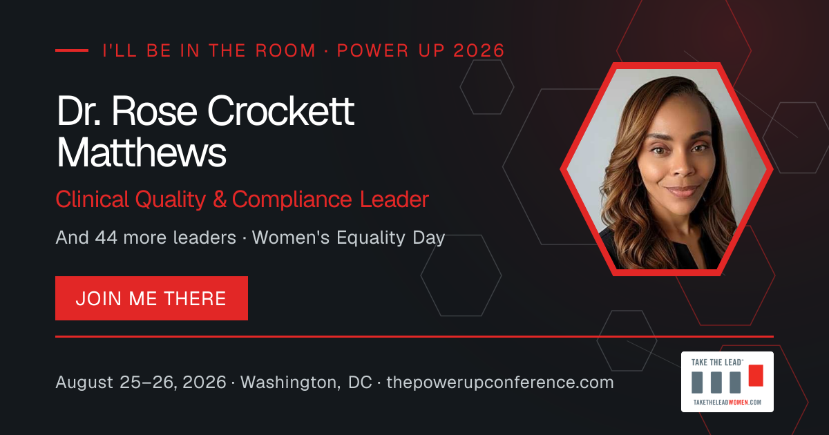 I'll be there share card for Dr. Rose Crockett Matthews — Power Up 2026