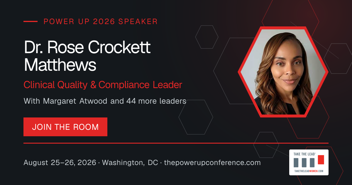 Profile share card for Dr. Rose Crockett Matthews — Power Up 2026