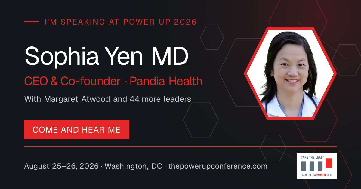 I'm speaking share card for Sophia Yen MD — Power Up 2026