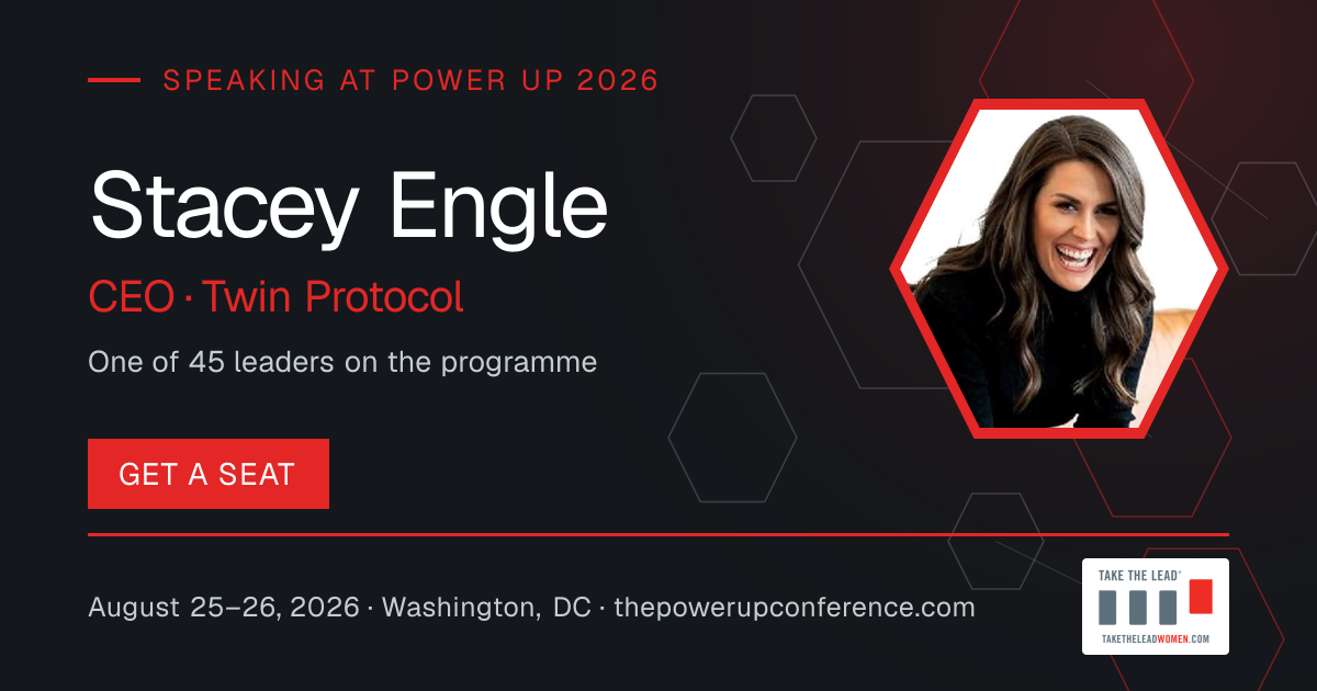 Hear them share card for Stacey Engle — Power Up 2026