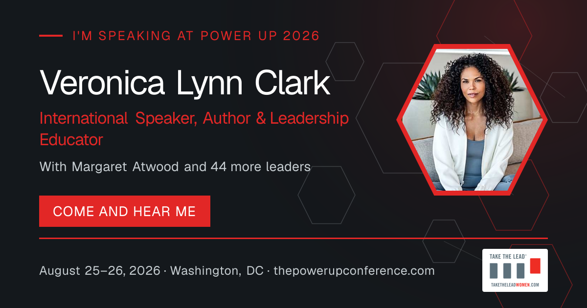 I'm speaking share card for Veronica Lynn Clark — Power Up 2026